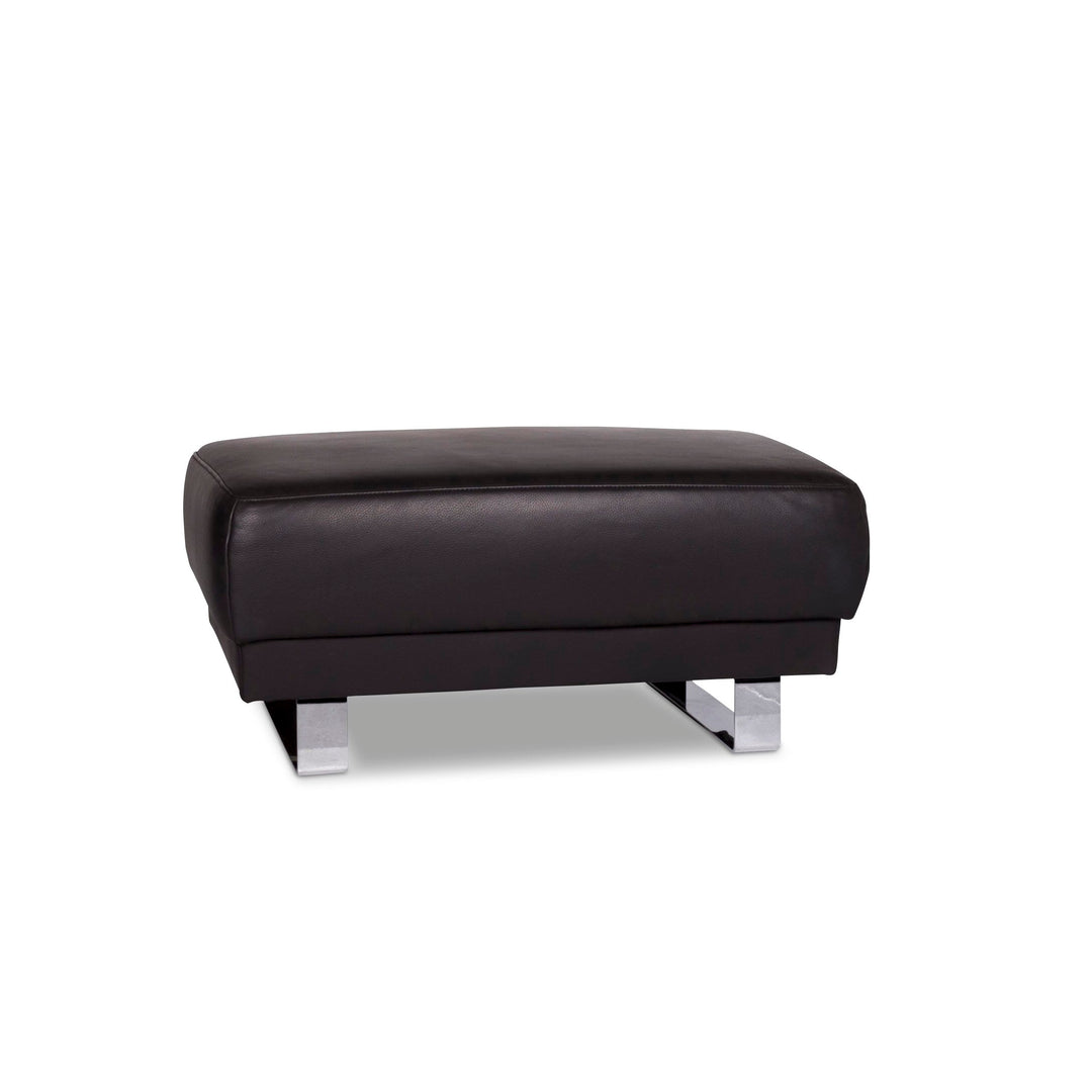 Tabouret design en cuir Mondo Anthracite #9888