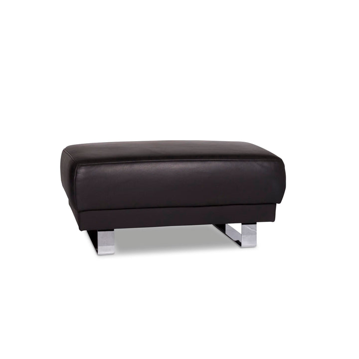 Tabouret design en cuir Mondo Anthracite #9888
