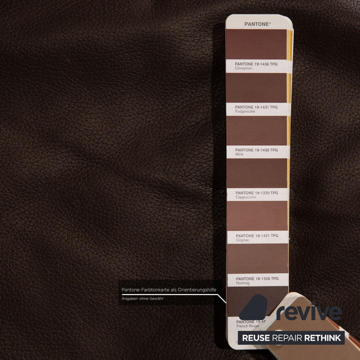 Artanova leather sofa set brown corner sofa stool couch