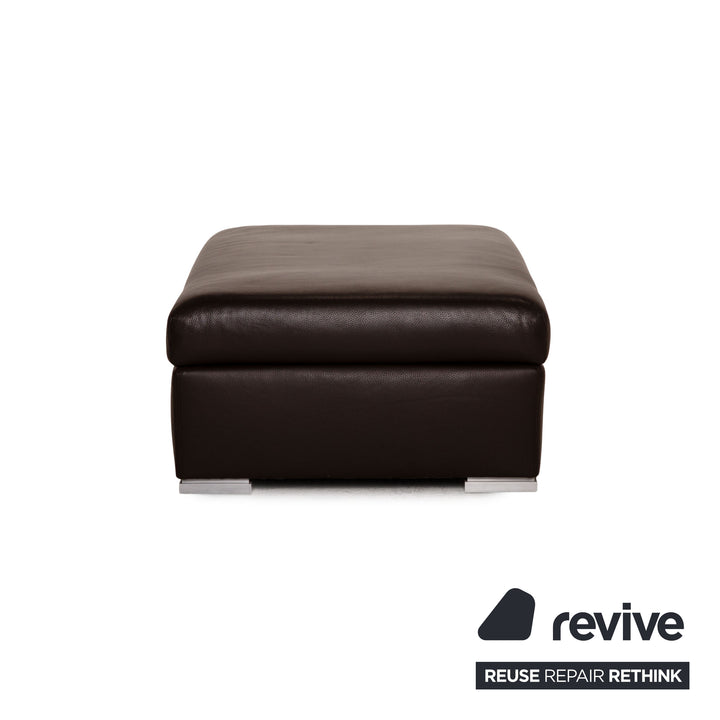 Artanova leather sofa set brown corner sofa stool couch