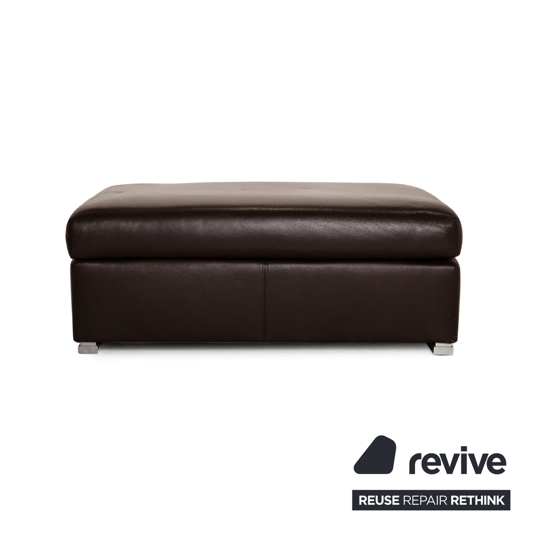 Artanova leather sofa set brown corner sofa stool couch