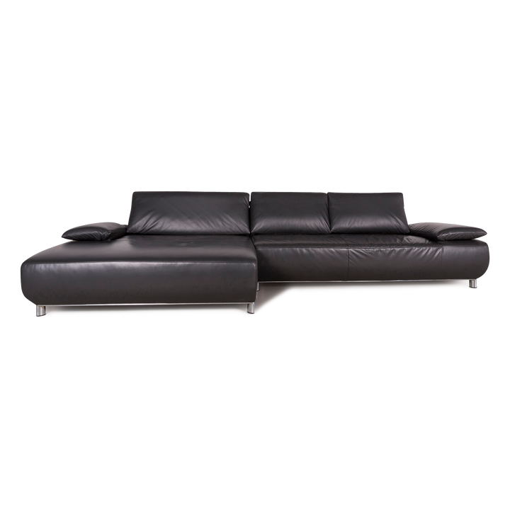 Koinor Volare canapé en cuir design Anthracite canapé d'angle en cuir véritable #8172