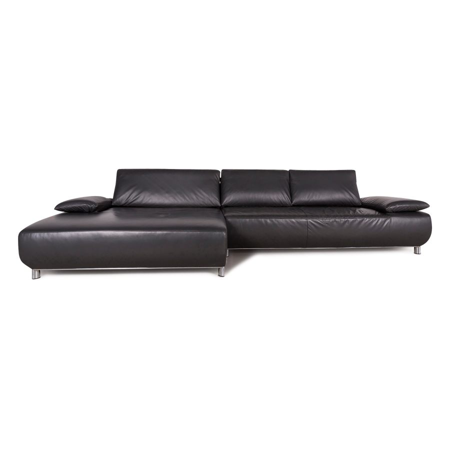 Koinor Volare canapé en cuir design Anthracite canapé d'angle en cuir véritable #8172
