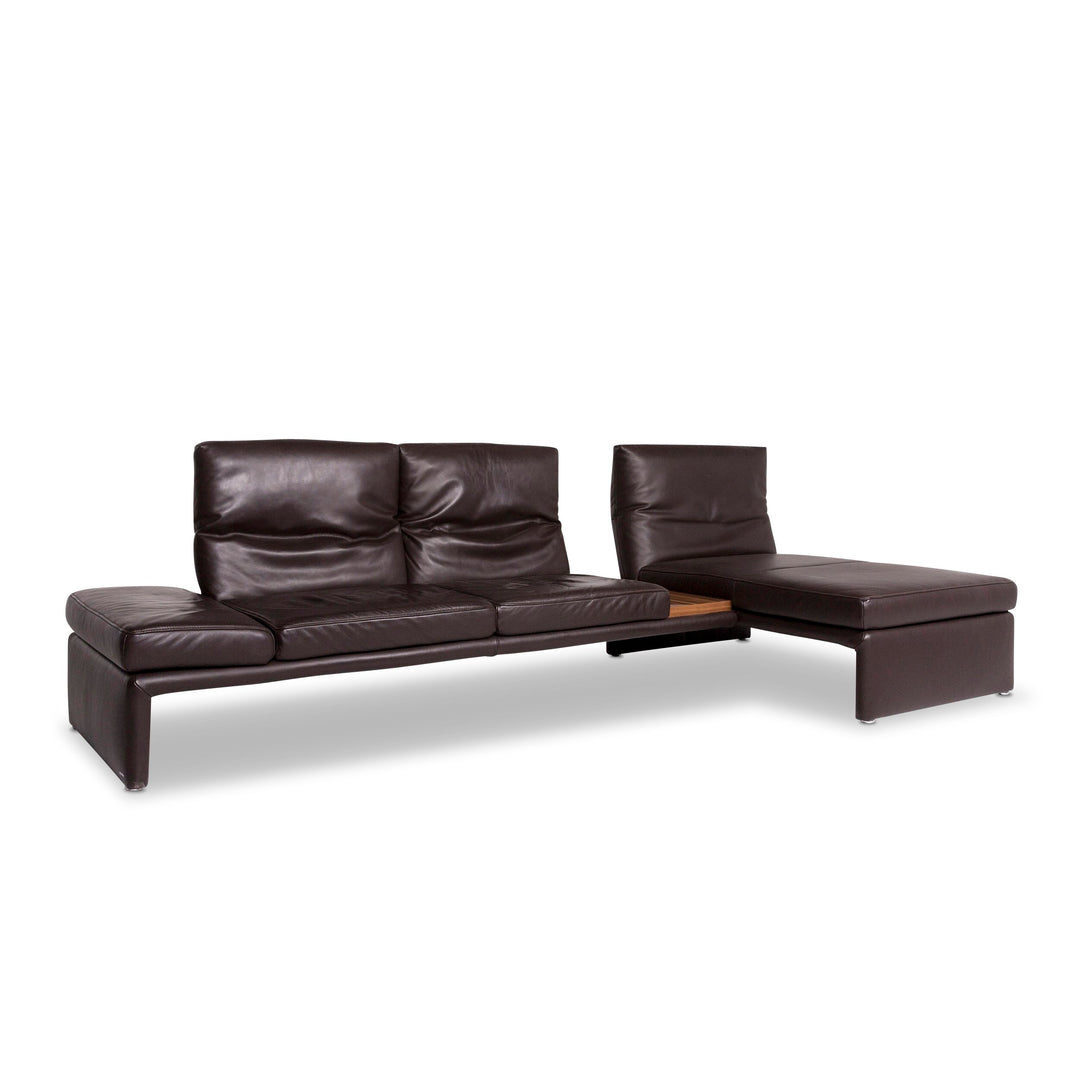 Koinor Raoul Designer Ecksofa Braun Echtleder Sofa Couch #8631