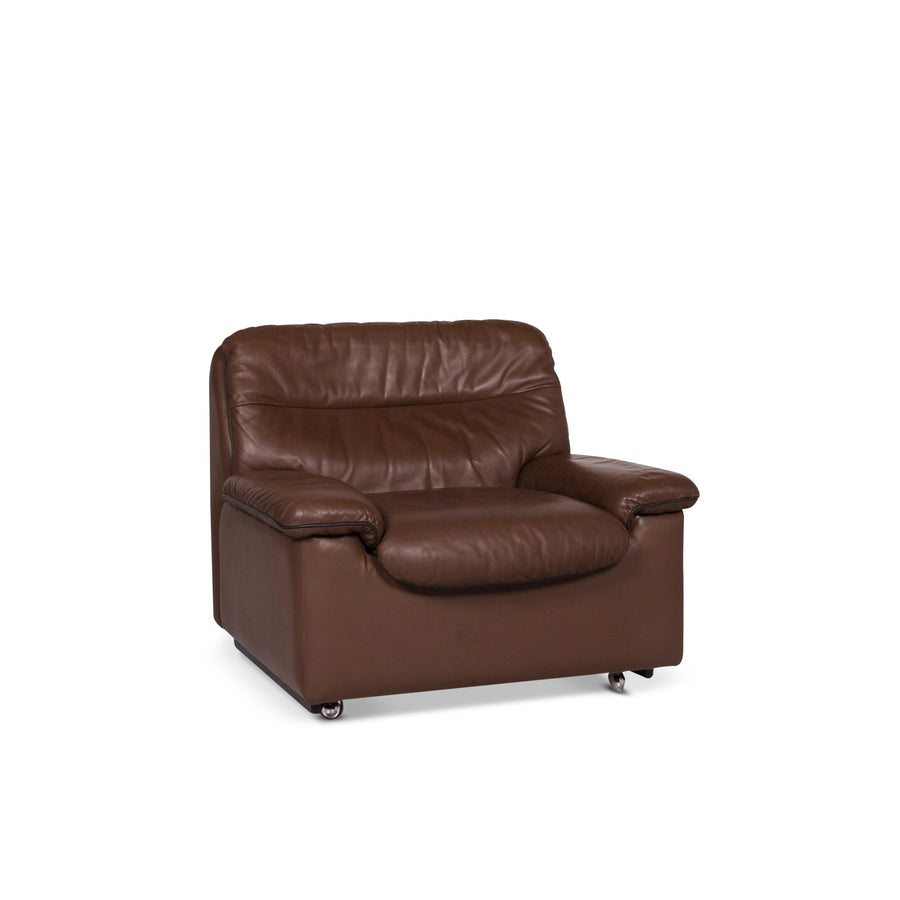 de Sede Leder Sofa Sessel Braun #9813