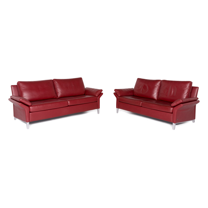 Rolf Benz 3300 designer leather sofa set red genuine leather two-seater three-seater couch #8929