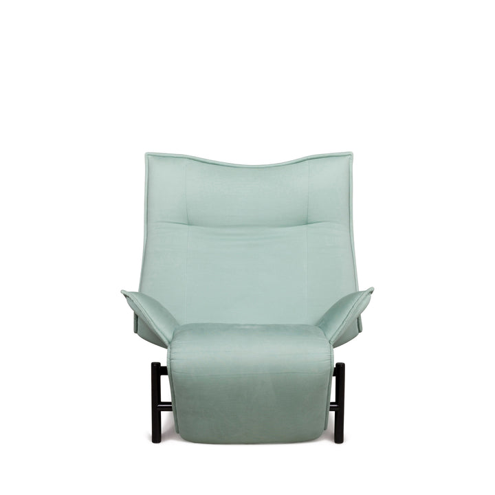 Cassina Veranda Fabric Armchair by Vico Magistretti Turquoise Chair Function Lounger #7536