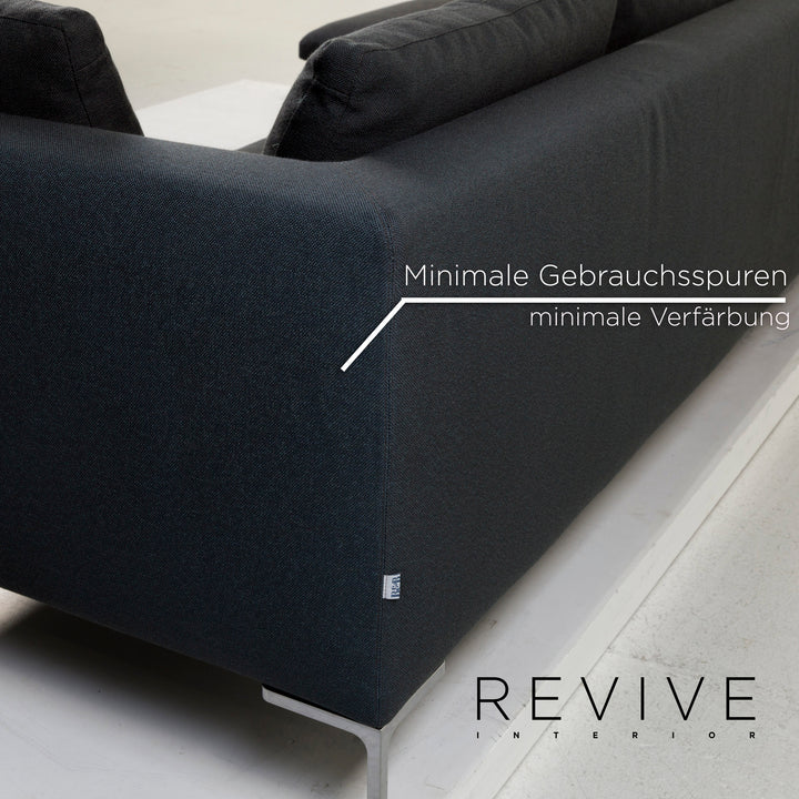 B&amp;B Italia Charles Canapé d'angle en tissu vert #12282