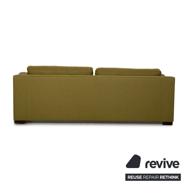 Bielefelder Werkstätten Stoff Sofa Olivgrün Dreisitzer  Couch
