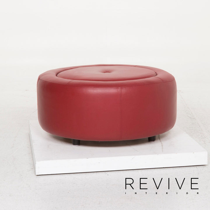 BoConcept Alpha Leder Hocker Rot #12995