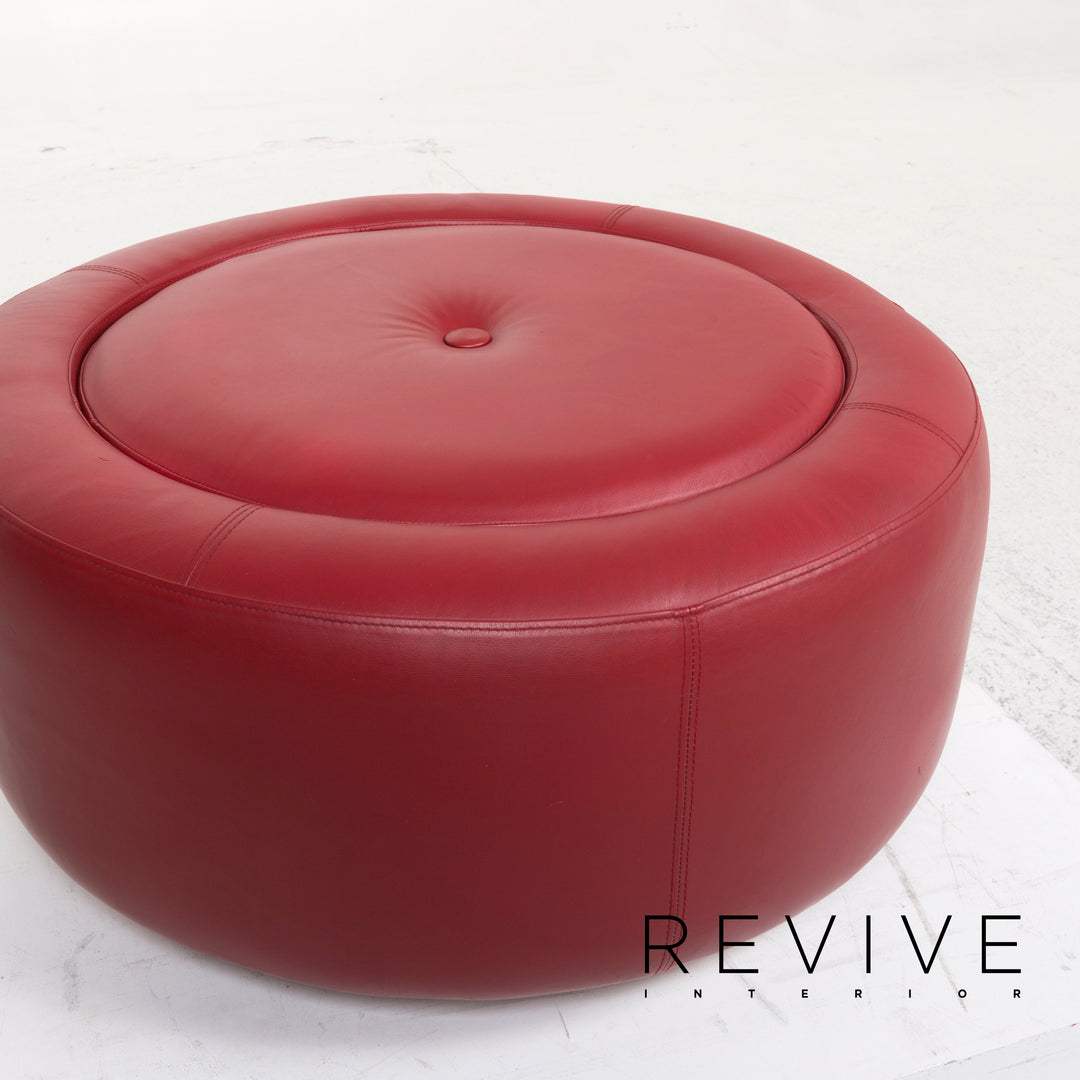 BoConcept Alpha Leder Hocker Rot #12995