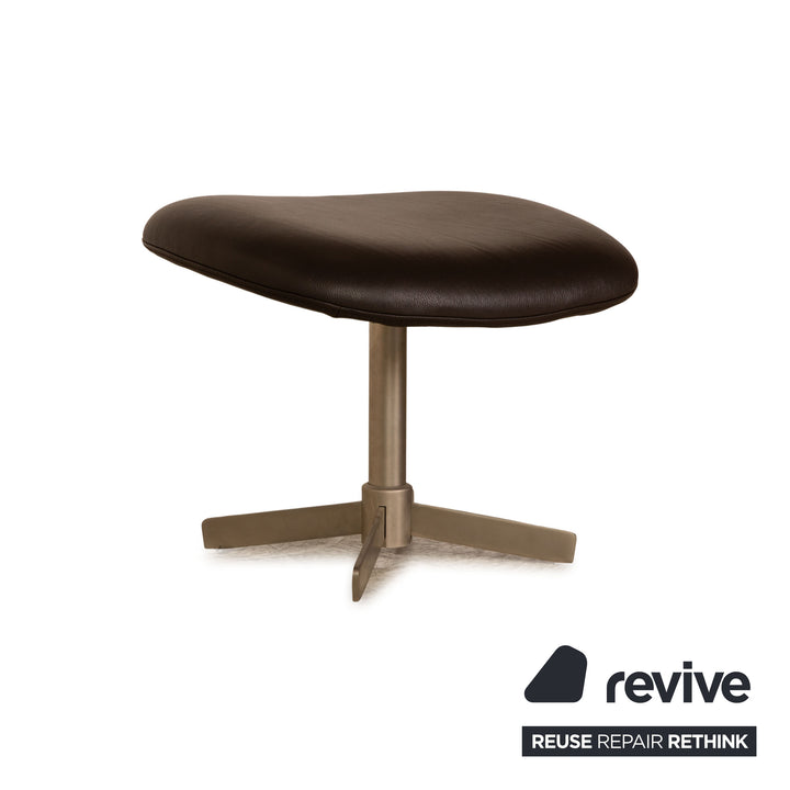 BoConcept Athena Relax Leder Hocker Braun Dunkelbraun