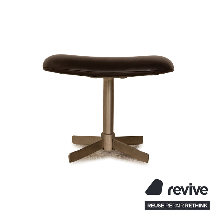 BoConcept Athena Relax Leder Hocker Braun Dunkelbraun