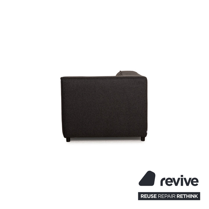 BoConcept Carmo Stoff Sofa Anthrazit Zweisitzer Couch