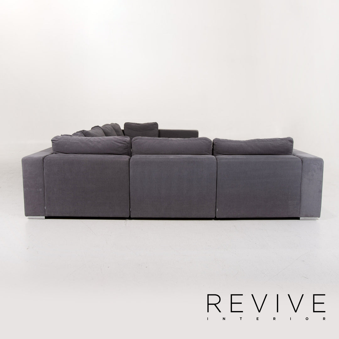BoConcept Cenova Stoff Ecksofa Grau Sofa Couch #13463