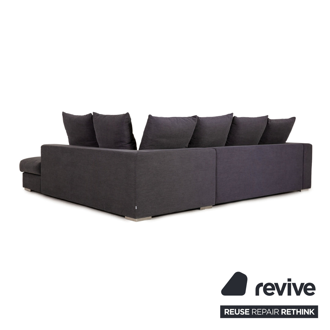 BoConcept Cenova Fabric Sofa Dark Gray Corner Sofa Couch
