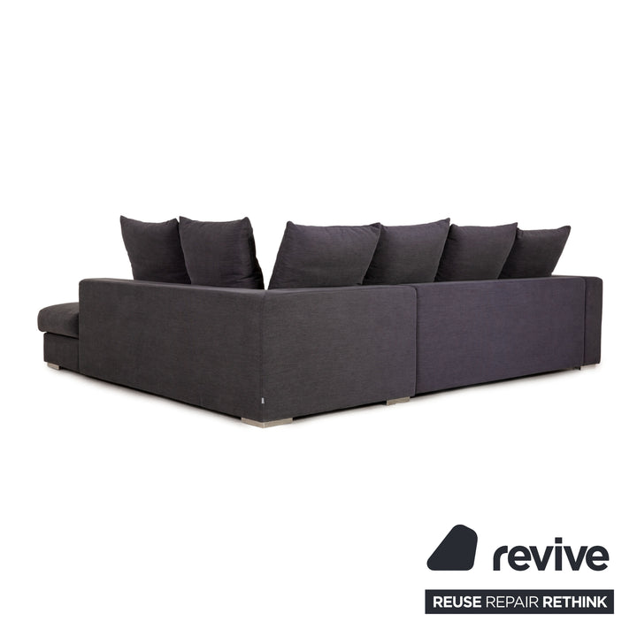 BoConcept Cenova Fabric Sofa Dark Gray Corner Sofa Couch