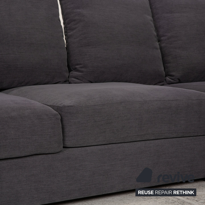BoConcept Cenova Fabric Sofa Dark Gray Corner Sofa Couch