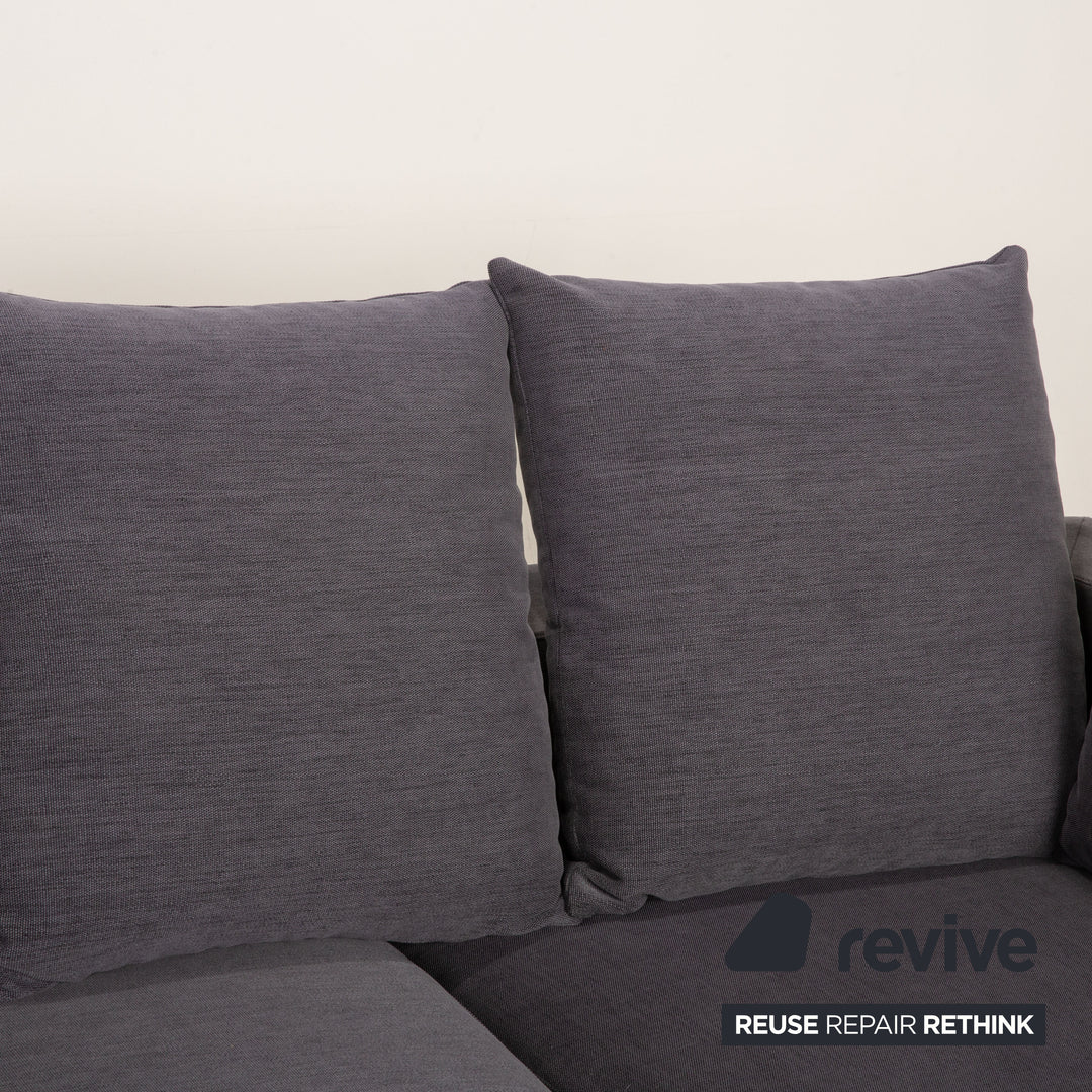 BoConcept Cenova Fabric Sofa Dark Gray Corner Sofa Couch