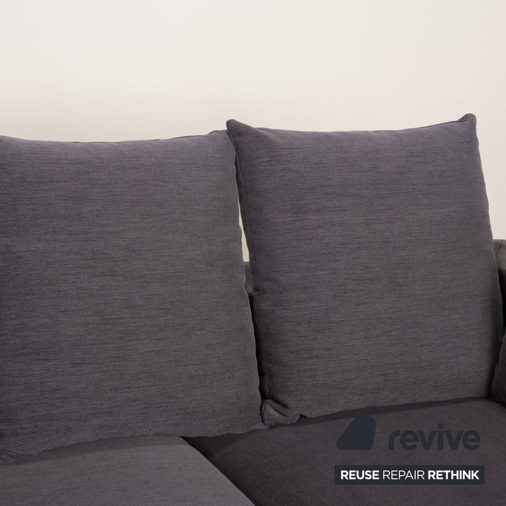 BoConcept Cenova Fabric Sofa Dark Gray Corner Sofa Couch