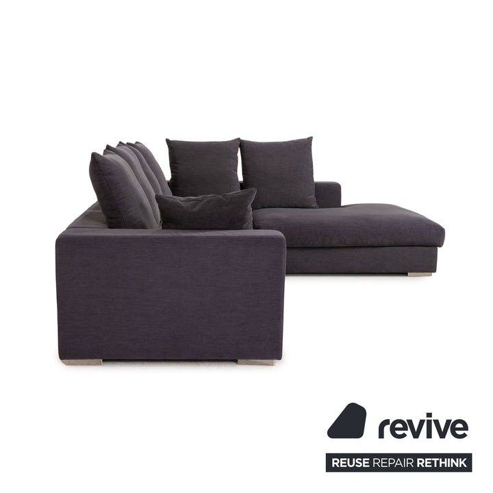 BoConcept Cenova Fabric Sofa Dark Gray Corner Sofa Couch