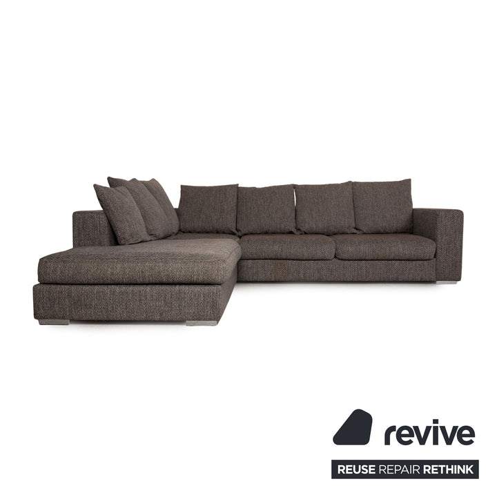 BoConcept Genova Fabric Sofa Gray Corner Sofa Couch