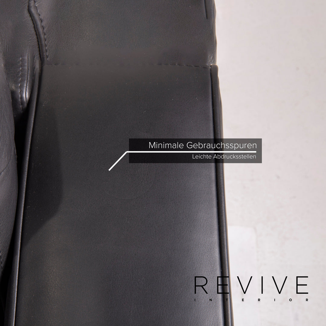 BoConcept Indivi Leder Sof Schwarz Ecksofa