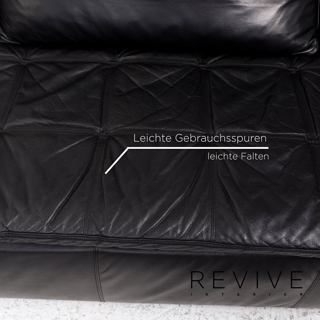 BoConcept Mezzo canapé d'angle en cuir noir canapé #12364