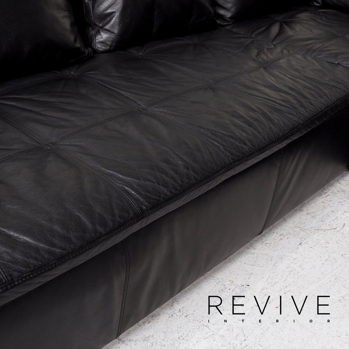 BoConcept Mezzo canapé d'angle en cuir noir canapé #12364