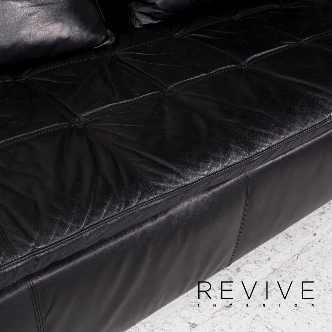 BoConcept Mezzo canapé d'angle en cuir noir canapé #12364