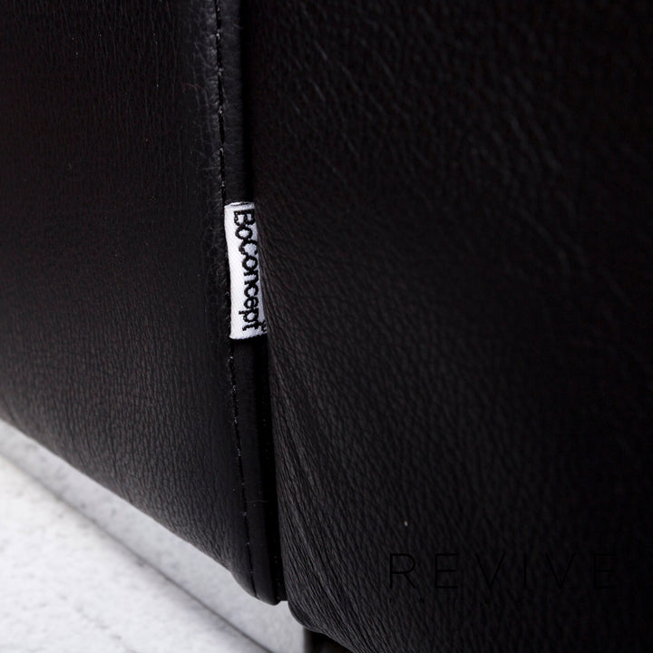 BoConcept Mezzo canapé d'angle en cuir noir canapé #12364