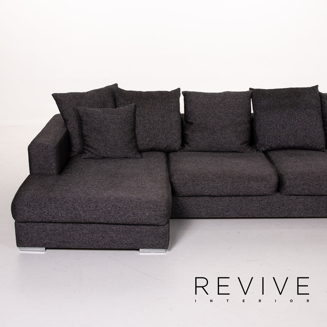 BoConcept fabric corner sofa anthracite gray sofa couch #13864