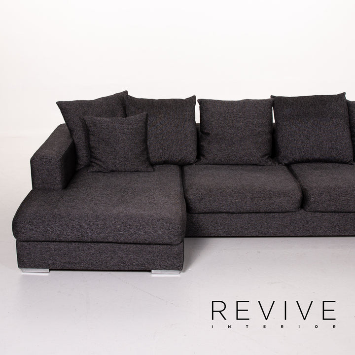 BoConcept fabric corner sofa anthracite gray sofa couch #13864