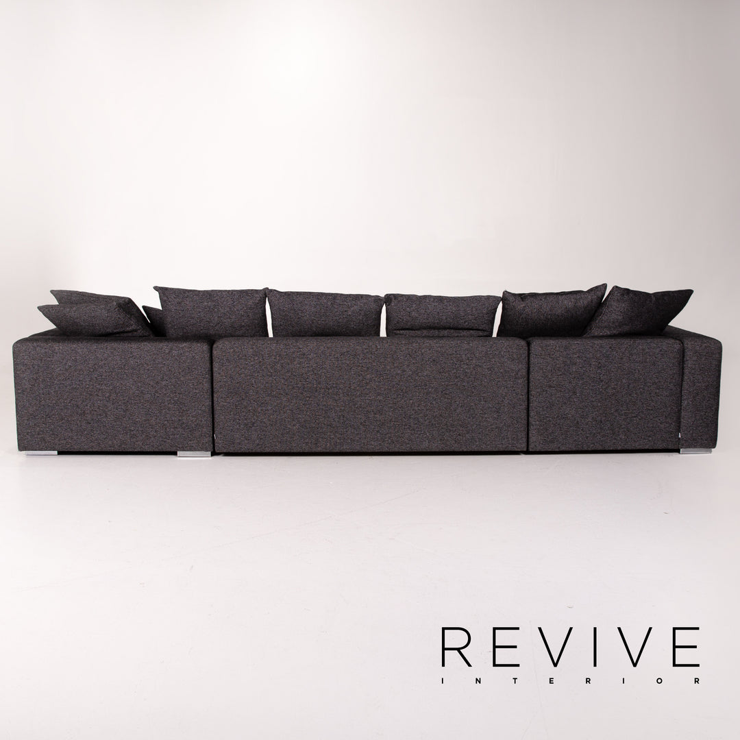 BoConcept fabric corner sofa anthracite gray sofa couch #13864