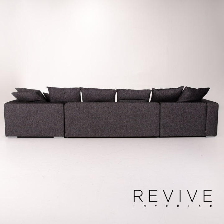 BoConcept fabric corner sofa anthracite gray sofa couch #13864