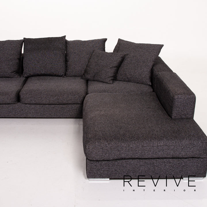 BoConcept fabric corner sofa anthracite gray sofa couch #13864