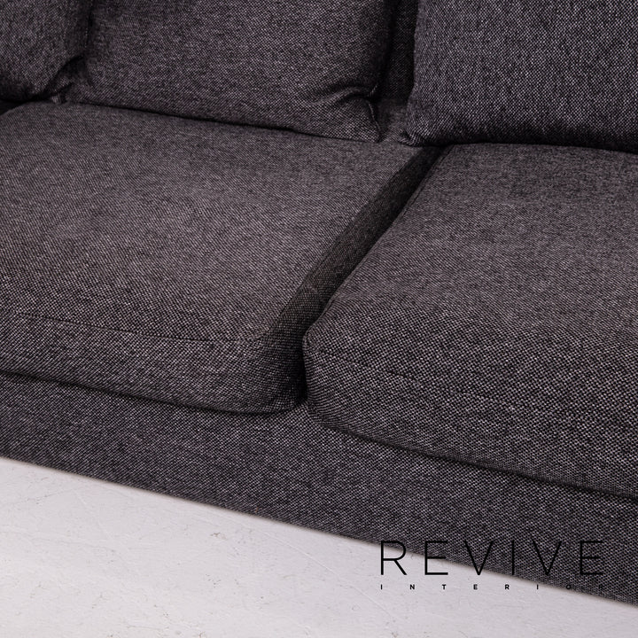 BoConcept fabric corner sofa anthracite gray sofa couch #13864