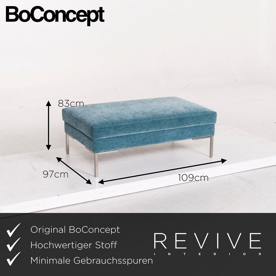 BoConcept Stoff Hocker Blau Ottoman #12504