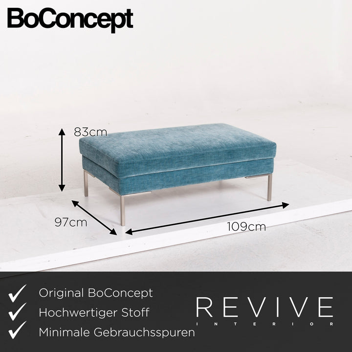 BoConcept Stoff Hocker Blau Ottoman #12504