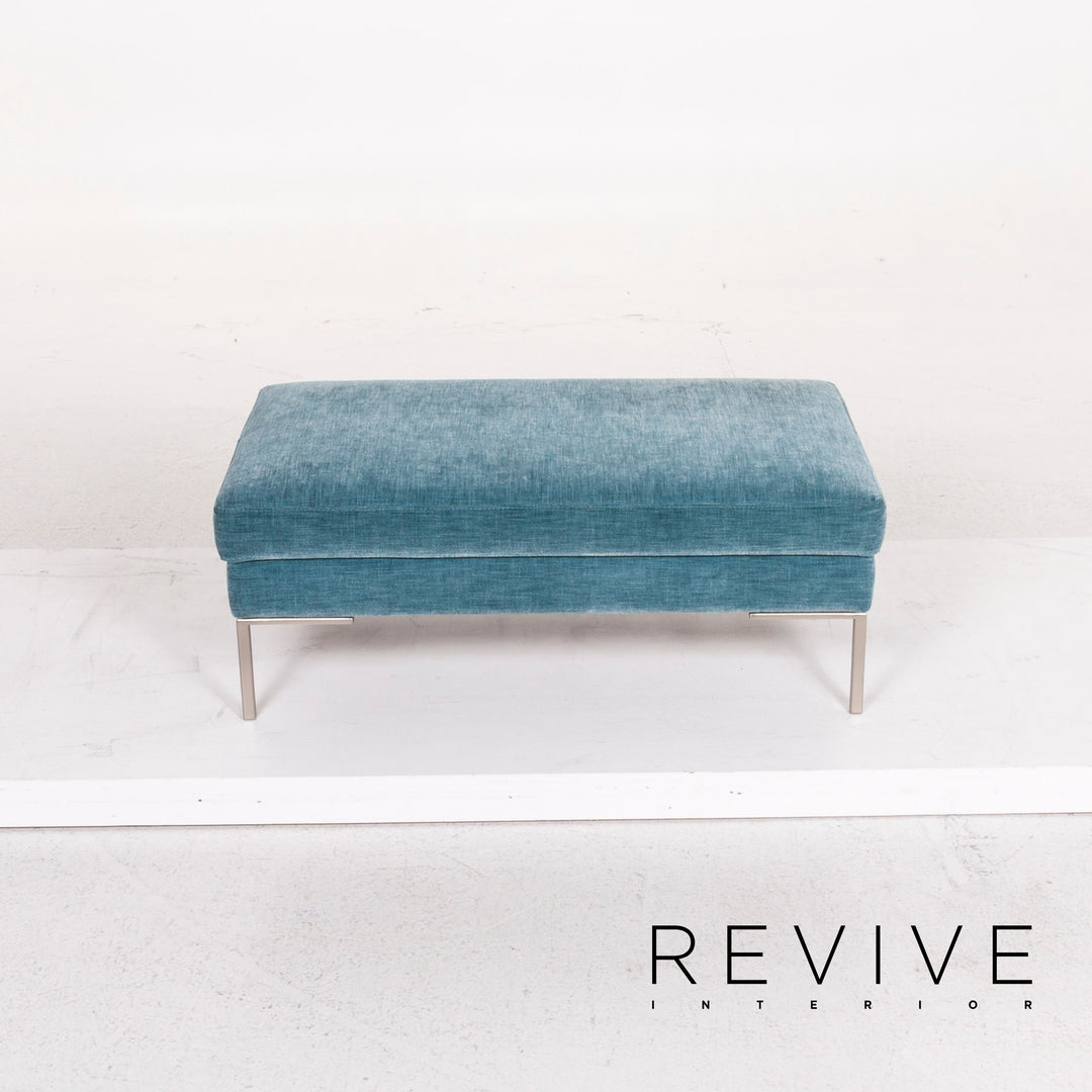 BoConcept Stoff Hocker Blau Ottoman #12504