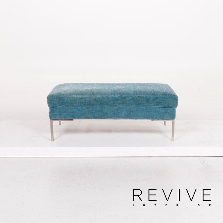 BoConcept Stoff Hocker Blau Ottoman #12504