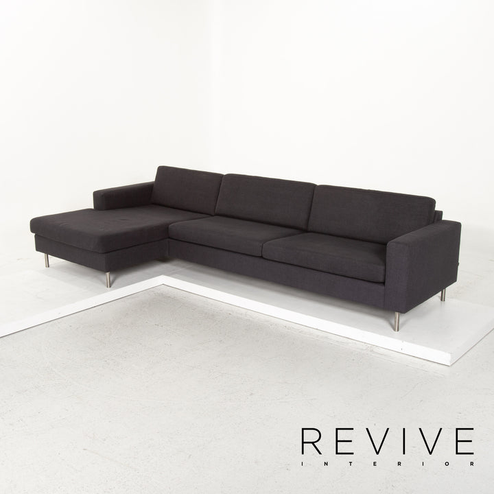 Bolia fabric corner sofa anthracite gray sofa couch #13366