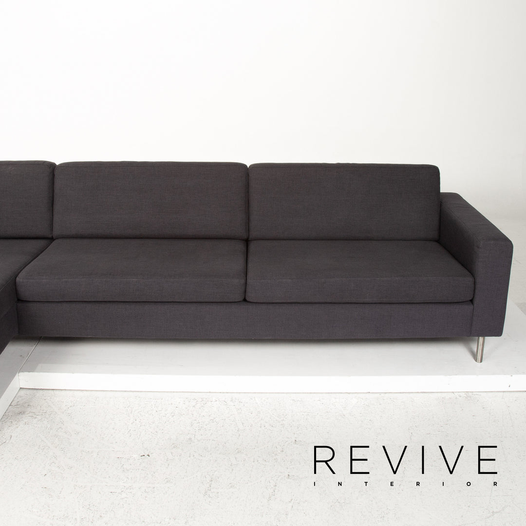 Bolia fabric corner sofa anthracite gray sofa couch #13366