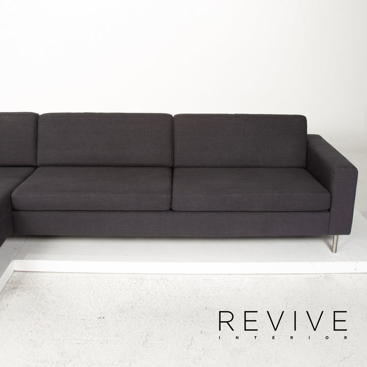 Bolia fabric corner sofa anthracite gray sofa couch #13366
