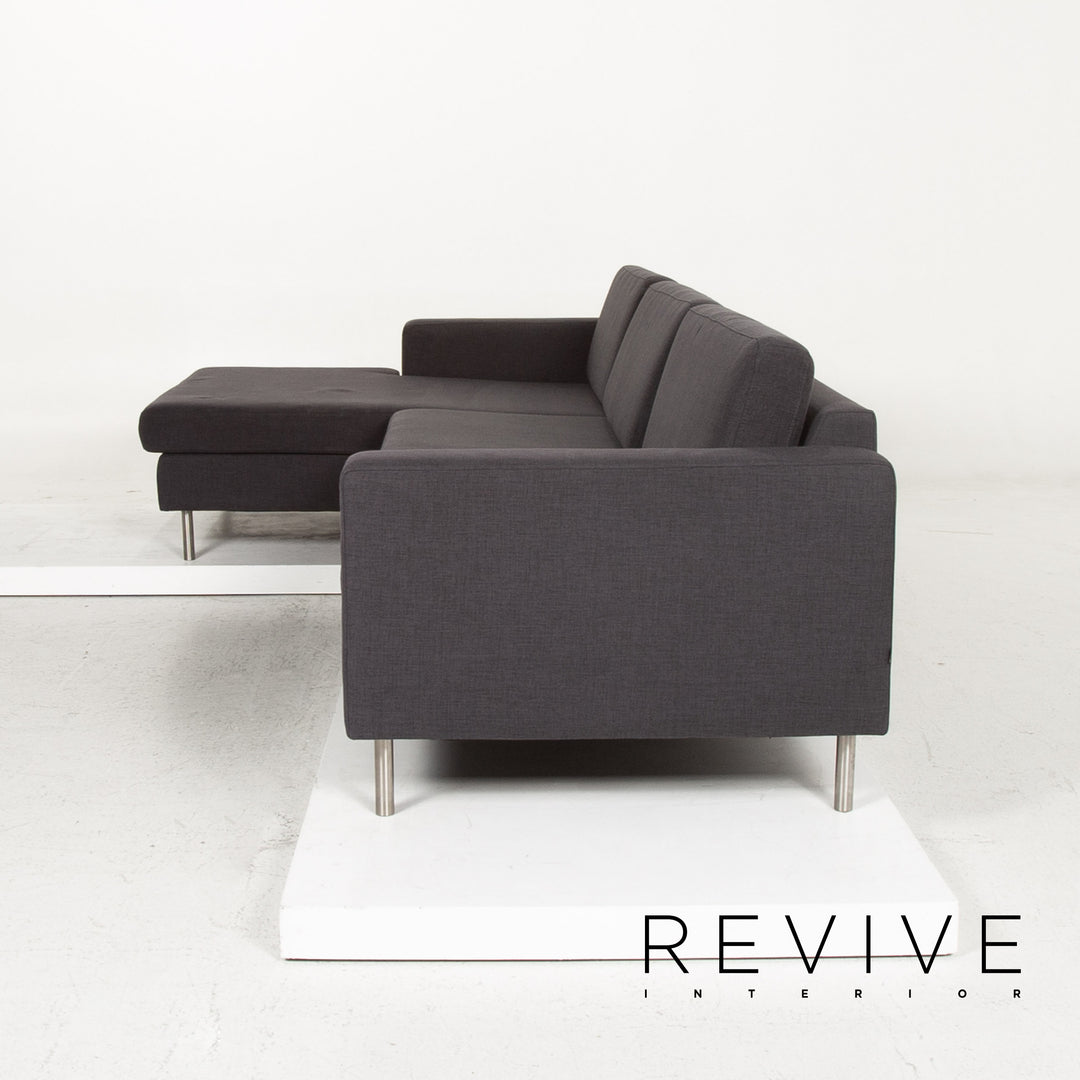 Bolia fabric corner sofa anthracite gray sofa couch #13366