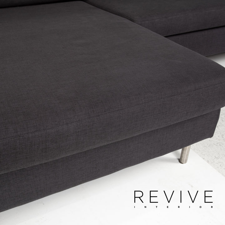 Bolia fabric corner sofa anthracite gray sofa couch #13366