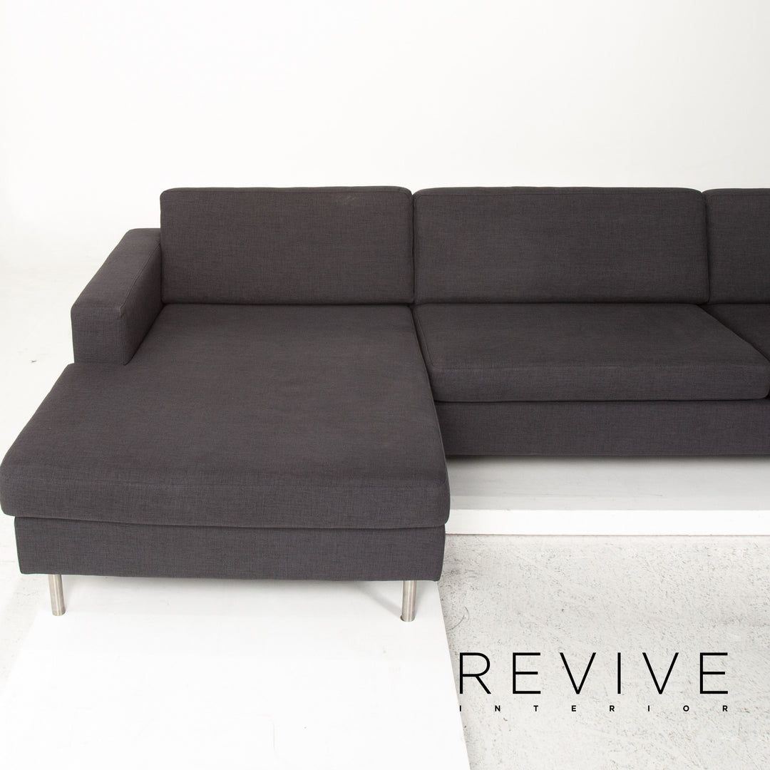 Bolia fabric corner sofa anthracite gray sofa couch #13366