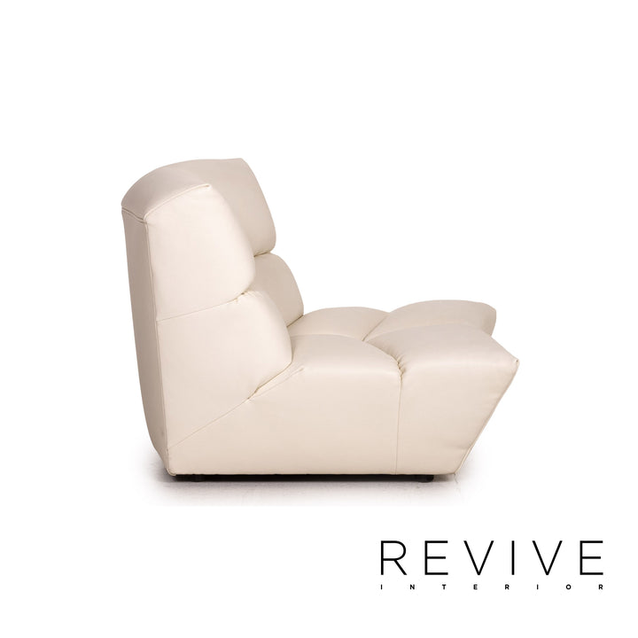 Bretz Cloud 7 Leder Sessel Creme