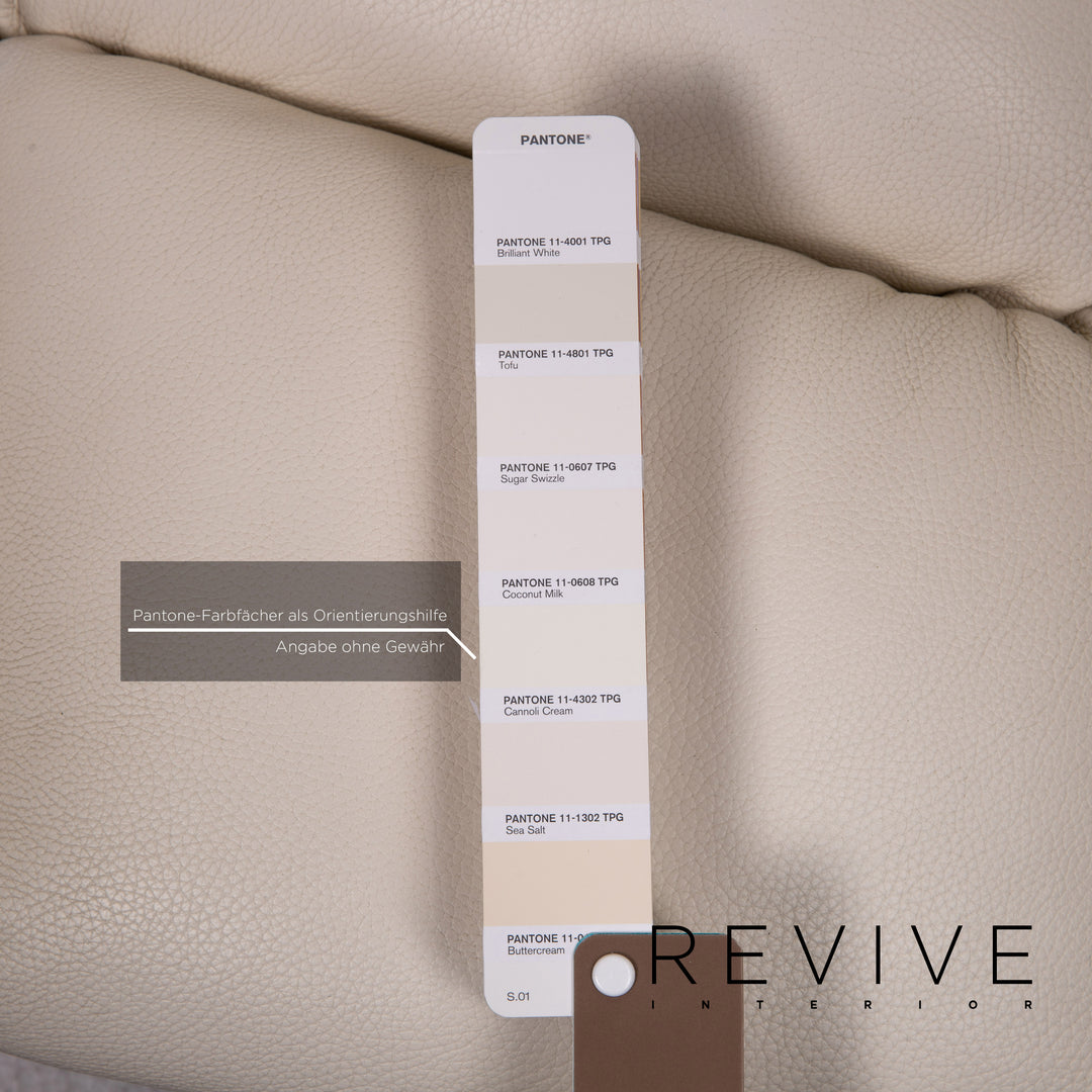 Bretz Cloud 7 Leder Sessel Creme