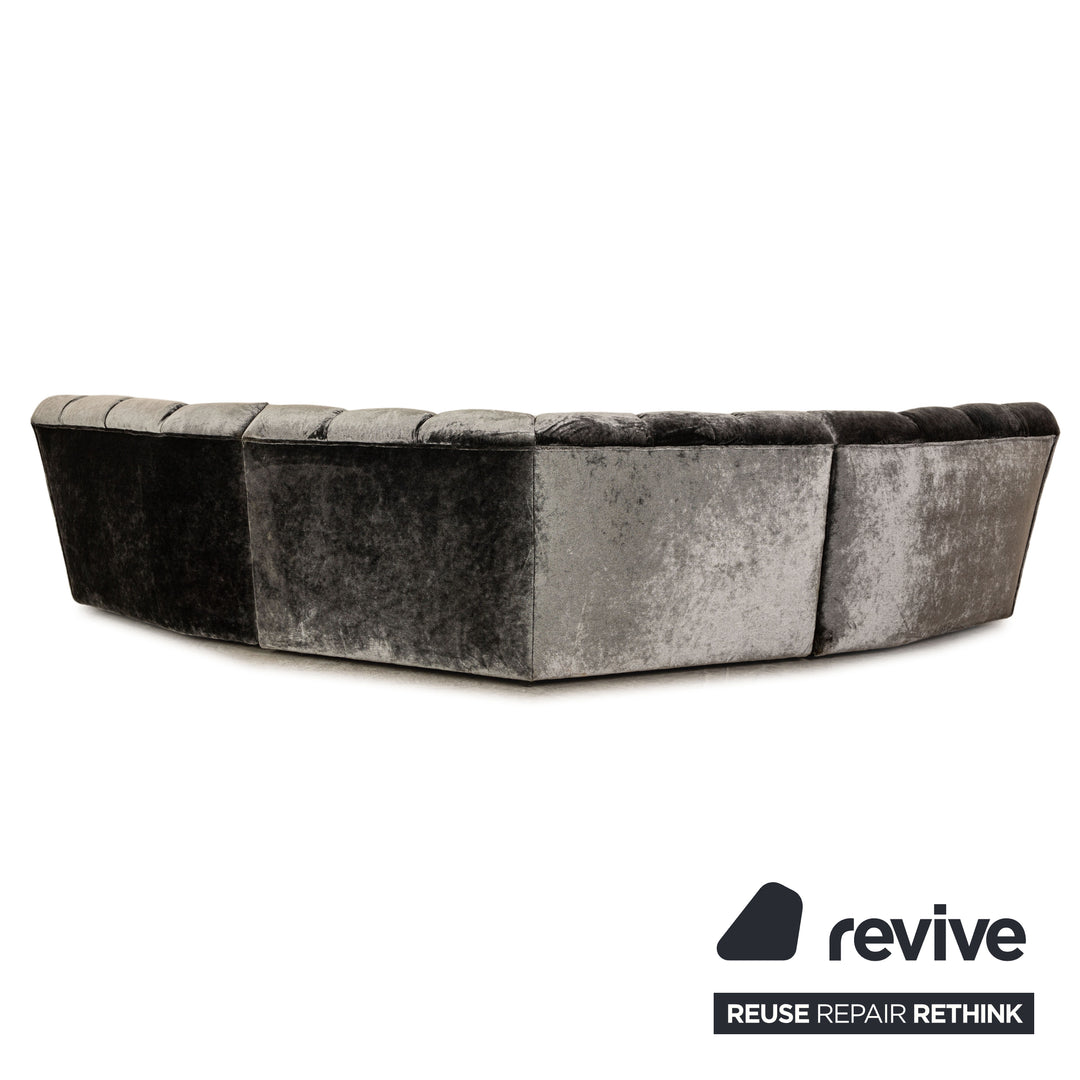 Canapé d'angle Bretz Cloud 7 en tissu gris
